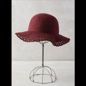 Anthropologie/Rosso menta Felt hat